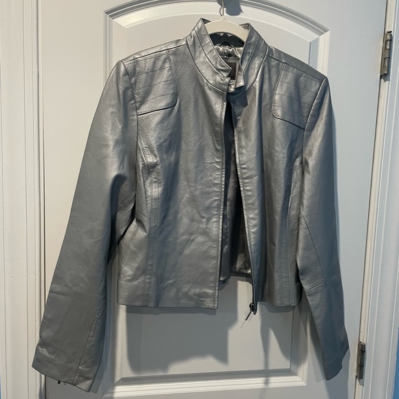 Vintage Uniform John Paul Richard 100% Leather Jacket | Petite XL - Picture 1 of 5